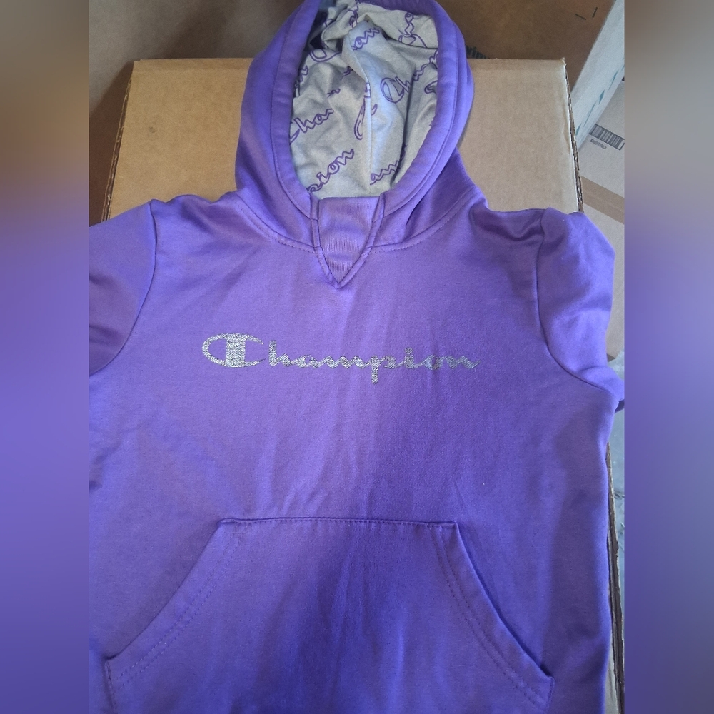 Champion Kids Purple Hoodie